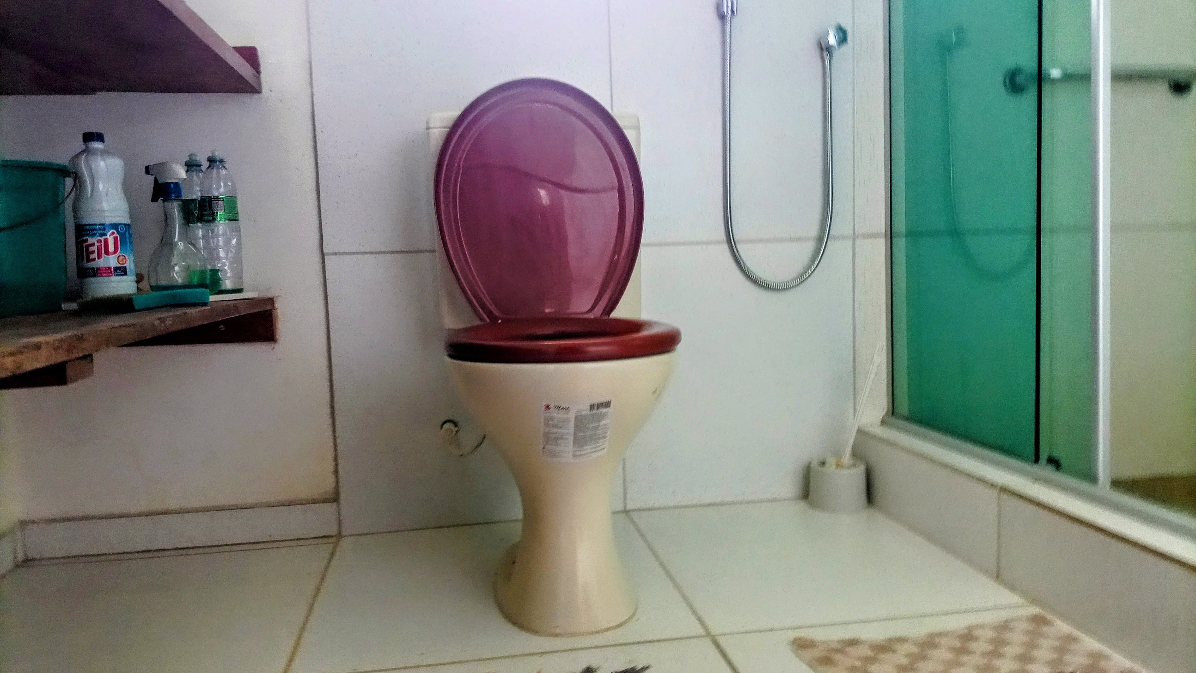 Bathroom with shared shower cabin